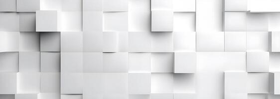 geometrico sfondo con bianca piazze di carta sfondo. generativo ai foto