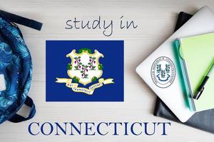 studia nel Connecticut. Stati Uniti d'America stato. noi formazione scolastica concetto. imparare America concetto. foto