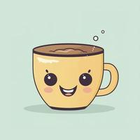 un' carino caffè tazza, generat ai foto