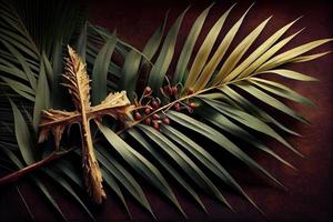 domenica delle Palme su il occasione di Gesù' iscrizione in Gerusalemme generato ai foto