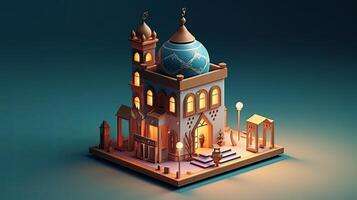 Ramadan il nono mese di islamico calendario osservato di I musulmani in giro mondo come un' mese di digiuno preghiera ripercussioni società mese commemorare primo versi di profeta Maometto ai generato arte foto