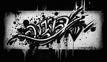 ai generato. generativo ai. strada astratto graffiti arte modello. psicologia nind sognare. ispirato mio Banksy strada arte. grafico arte foto