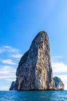 bellissimo tropicale calcare isole su KOH phi phi leh Tailandia. foto