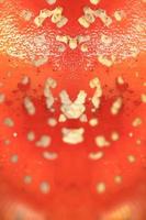 fungo amanita muscaria conosciuto come volare agarico con luminosa rosso cappello e colore scrosciante amanitacee famiglia psichedelico viaggio alto qualità psichedelico volantini festa disegni Stampa foto