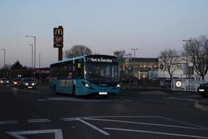 bellissimo Visualizza di luton cittadina di Inghilterra UK durante arancia tramonto. il Immagine era catturato su 03-aprile-2023 foto