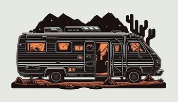 ai generato. ai generativo. generativo ai. Vintage ▾ retrò camper rv casa camion. avventura viaggio viaggio motivazionale manifesto. può essere Usato per decorazione e ispirazione. grafico arte foto