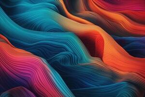 Abstract Wave Cloth