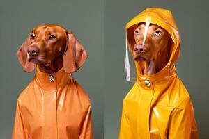 ai generato Weimaraner cani nel futuristico stile foto