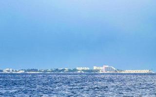 isla mujeres panorama Visualizza a partire dal velocità barca nel cancun Messico. foto