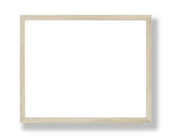isolato foto telaio su bianca sfondo, di legno telaio modello