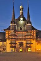 cittadina sala di wernigerode,harz montagne,sassonia-anhalt,germania foto