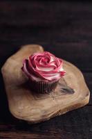 singolo rosa cupcake foto