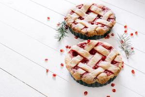 dolce crostata torta con Melograno foto