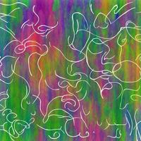 astratto multicolore liquido olografico sfondo, digitale dipinto astratto struttura foto