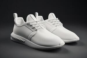 vuoto bianca sport scarpe per modello illustrazione con generativo ai foto