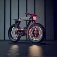 bicicletta ispirato di il Immagine colpo di chiave. generativo ai foto