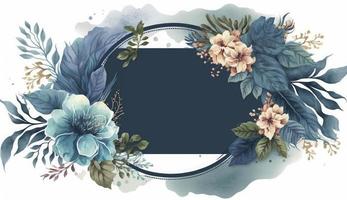 acquerello floreale illustrazione impostato - mazzi di fiori, telaio, confine. fiori, rosa, peonia, foglia rami collezione. nozze invita, sfondi, moda. eucalipto oliva le foglie camomilla, creare ai foto