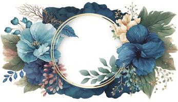 acquerello floreale illustrazione impostato - mazzi di fiori, telaio, confine. fiori, rosa, peonia, foglia rami collezione. nozze invita, sfondi, moda. eucalipto oliva le foglie camomilla, creare ai foto