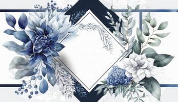 acquerello floreale illustrazione impostato - mazzi di fiori, telaio, confine. fiori, rosa, peonia, foglia rami collezione. nozze invita, sfondi, moda. eucalipto oliva le foglie camomilla, creare ai foto