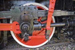 bellissimo vecchio distrutto storico ferrovia in piedi nel il Museo foto