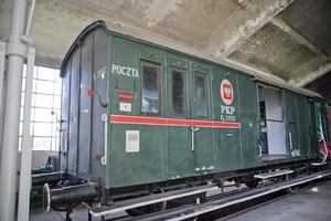 bellissimo vecchio distrutto storico ferrovia in piedi nel il Museo foto