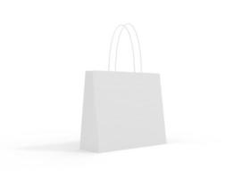 3d interpretazione realistico shopping Borsa per il branding e aziendale foto