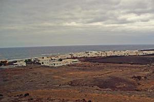 originale vulcanico paesaggi a partire dal il spagnolo isola di Lanzarote foto