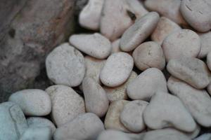 irregolare cluster di bianca pietre foto