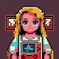 ragazza 8 bit Immagine HD nuovo foto