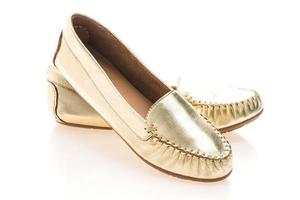 scarpe da donna d'oro foto