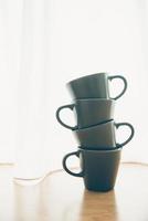 tazze di caffè nero foto