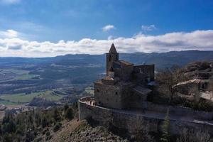 aereo Visualizza di castellvell medievale castello nel solson. catalogna foto