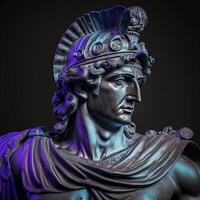 statua di Tolomeo, un' dinastia di il romano impero. generativo ai foto