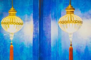 decorazione lanterna in stile marocchino foto