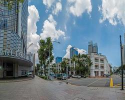 panoramico Visualizza al di sopra di il orizzonte di oue bayfront nel Singapore foto