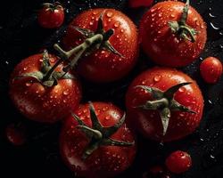 fresco rosso pomodori verdura foto