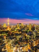 vista aerea di tokyo in giappone foto
