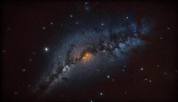 il Visualizza di il cielo a notte è pieno con stelle .generativo ai foto