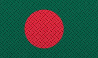 3d bandiera di bangladesh su un' metallo foto