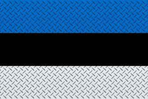 3d bandiera di Estonia su un' metallo foto