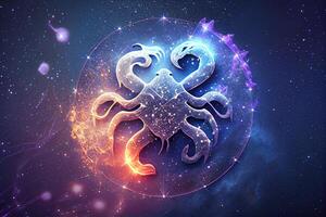 cancro, zodiaco cartello, oroscopo, astrologia. generativo ai foto