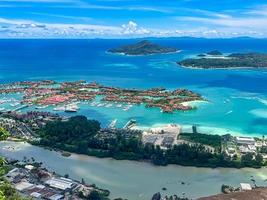 panoramico Visualizza punto di Eden isola, marino parco isola e praslin foto