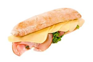 gustoso Sandwich isolato foto