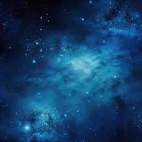 notte cielo con stelle e nebulosa come sfondo, blu galassia sfondo foto