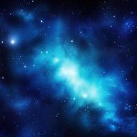 notte cielo con stelle e nebulosa come sfondo, blu galassia sfondo foto