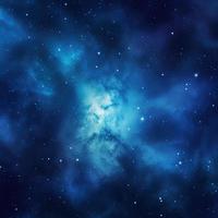 notte cielo con stelle e nebulosa come sfondo, blu galassia sfondo foto