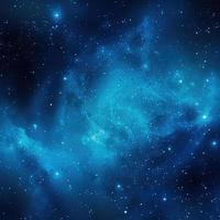 notte cielo con stelle e nebulosa come sfondo, blu galassia sfondo foto