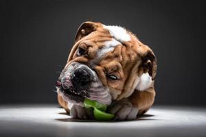 carino inglese bulldog cucciolo foto