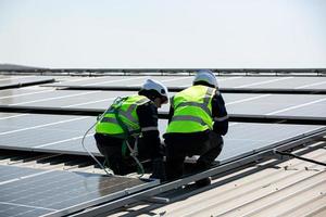 solare cellula pannelli a solare azienda agricola foto