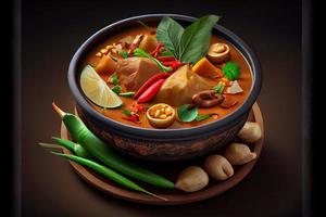 tailandese panang curry cibo foto